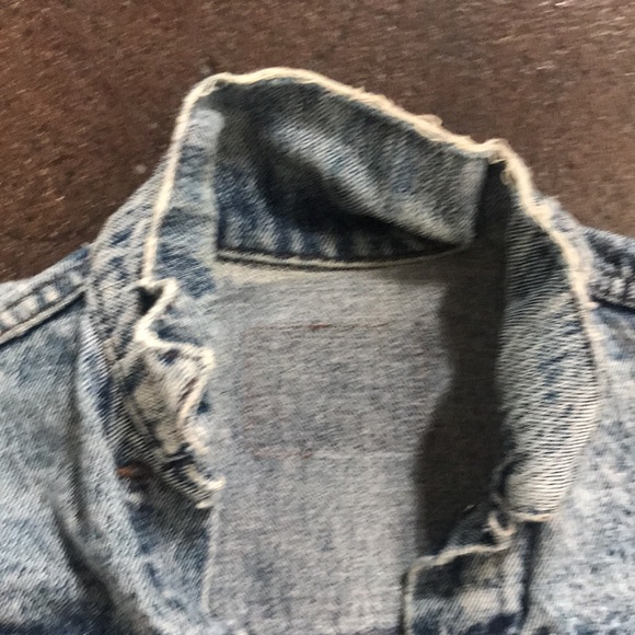 vintage orange tab Levi’s jean jacket xs - Picture 7 of 8